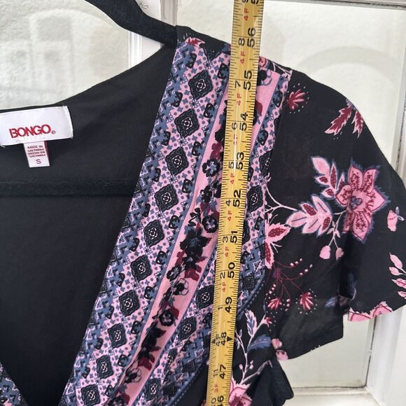 BONGO Dress Floral Faux Wrap Long Maxi Womens S - Picture 8 of 12